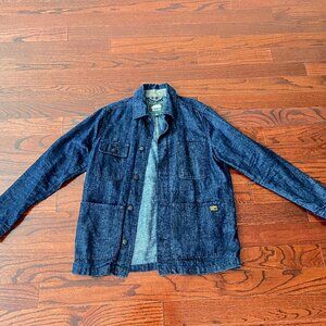 Roots- Vintage Hemp Oversized Denim Jacket (S)